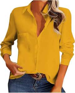 Camisa informal de una pieza para mujer coreana a la moda de primavera y verano al por mayor, ropa holgada de media manga - Product Image 4