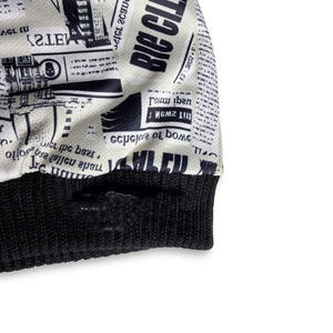 Gorro de Invierno Personalizado con Estampado de Cuadros y Diseño de Periódico para Adultos Unisex, 100% Acrílico, Color y Logotipo Personalizables - Product Image 3