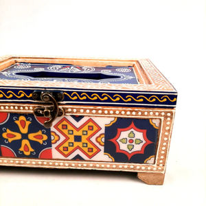 ที่ใส่กระดาษทิชชู่ที่ทำจากไม้ทาสีมือแบบพรีเมี่ยมพร้อมขาตั้งที่วางกระดาษชำระที่ทำจากไม้ - Product Image 6