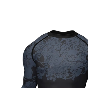 Summer Beach Swimwear Custom <b>Printed</b> Rash Guard High Quality Custom Rush Guard T-shirt Rash Guard Men Rash Guard Unisex Rash Gua - Product Image 6