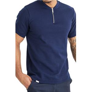 Chemise polo pour homme de haute qualité, nouvelle conception avec col zippé, 100% coton, design tendance, vente en gros, logo personnalisé, respirante - Product Image 4