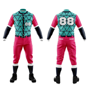 Nuevo diseño de alta calidad de secado rápido uniforme de béisbol para la venta al por mayor uniforme de béisbol transpirable - Product Image 5