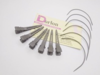 Ensemble d'aiguilles de type C en gros d'outils de coiffure de salon aiguille incurvée de couleur noire en acier inoxydable aiguilles d'extension de cheveux de tissage