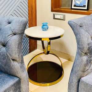 Table de salon de qualité supérieure table de couleur noire en métal au design moderne pour la maison table basse et thé centrale décorative - Product Image 6