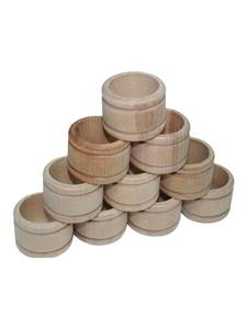 Anneaux de serviette modernes et écologiques en résine/métal/bois/verre, taille personnalisable, décoration de table - Product Image 5