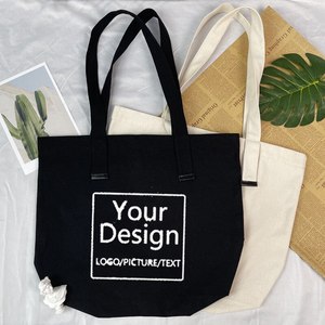 Sac de shopping en <span class=keywords><strong>coton</strong></span> carré imprimé avec logo personnalisé, sac en toile réutilisable avec motif d'écran et de lettres, poignée pour l'emballage - Product Image 1