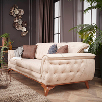 Canapé Chesterfield 2 places de luxe moderne, modulaire, en cuir véritable, avec fonction de refroidissement, inclinable, convertible, extensible et avec rangement