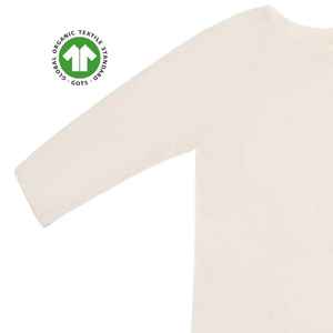 T-shirt organique pour hommes personnalisé OEM-Naturel, maillot de 4.3 oz, doux et flexible avec col côtelé - Product Image 6