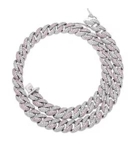 Lujo totalmente helado Moissanite diamante tenis cadena D VVS tachonado diamante probador elegante fiesta collar - Product Image 2