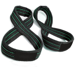 Sangle de levage en forme de 8 à logo personnalisé, robuste, pour le soutien du poignet, sangle de musculation lourde en forme de 8 - Product Image 1