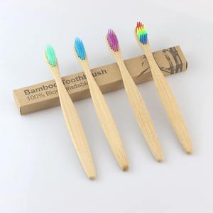 Brosse à dents en bambou nano charbon de bois avec logo OEM ODM brosses à dents en bambou souple personnalisées pour enfants - Product Image 2
