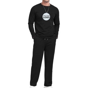 Chándal Hombre Casual Camisas de manga larga y Joggers Set Trajes de 2 piezas Chándales de color sólido para hombres con bolsillos - Product Image 6