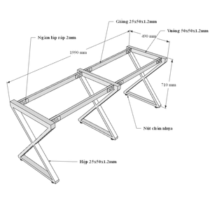 โต๊ะกลุ่ม 2 ที่นั่ง สไตล์โมเดิร์นมินิมอล 200x50 ซม. ไม้อัด Xconcept HBXC033 - Product Image 6
