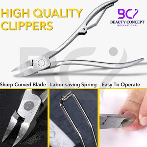 Cortauñas de Acero Inoxidable con Hoja Curva Profesional para Uñas Gruesas, Encarnadas y Paroniquia, Recortador de Bordes - Product Image 4