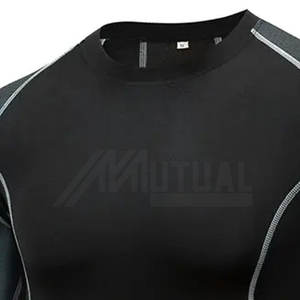 OEM Service Men's Fitness Wear Transpirable Rash Guard con mangas largas Venta en línea - Product Image 5
