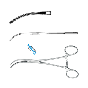 Fórceps de vasos sanguíneos de acero inoxidable de alta calidad curvado 17cm/6,75 "fabricante de instrumentos de Neurocirugía - Product Image 4