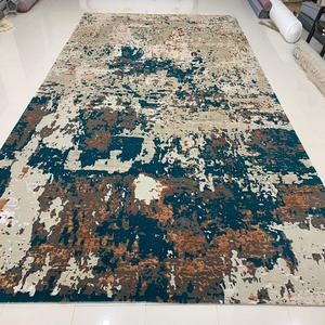 Anudado a mano suave brillante 3D alto corte bajo seda moderno hogar Interior Oficina personalizado a medida Indo nepalí tibetano 100 nudos alfombra - Product Image 2