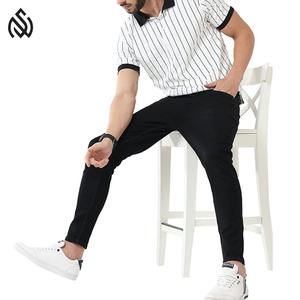 T-shirt polo en tissu de coton confortable fabriqué au Pakistan T-shirt polo au design unique pour homme de couleur unie 2025 - Product Image 2