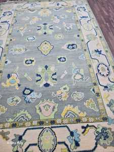 Tapis fait main turc tricoté à la main 8x10 vert gris salon traditionnel 12x15 9x12 tailles disponibles haute tapis Vintage tapis - Product Image 3