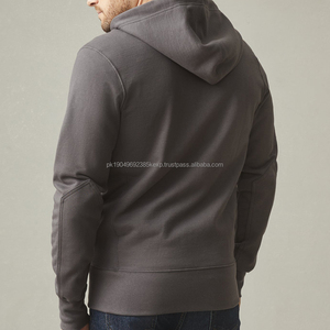 Sudadera con Capucha Completa para Hombre, 100% Algodón, con Capucha de Felpa Orgánica, Sudadera con Cremallera para Hombre, Sudadera Personalizada - Product Image 6