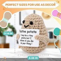 Lustige positive Kartoffel spielzeug gestrickte Häkel puppen für Abschluss feier Geburtstags feier Dekorationen PP Baumwolle gefüllt Cheer Geschenke