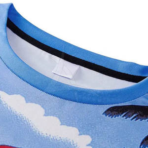 Vêtements - T-shirts en sublimation - Vêtements d'été pour hommes respirants et écologiques - Manches courtes - Col rond - Polyester/coton - Personnalisé - Product Image 4