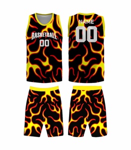 Uniformes de Baloncesto Personalizados para Hombre 2026, Chaleco y Pantalones Cortos Transpirables con Sublimación y Parche Bordado, Diseño Moderno - Product Image 2
