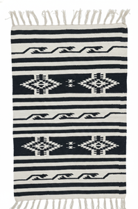 Alfombra de Algodón Tejida a Mano con Diseño Floral Moderno, Lavable a Máquina, Reversible, Color Blanco, para el Hogar, Picnic, Oración - Product Image 5