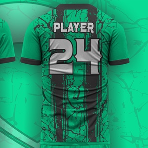 Uniformes de fútbol personalizados de alta calidad, ropa deportiva transpirable, logotipo personalizado, conjunto de diseño impreso por transferencia de calor, estilo 100% poliéster - Product Image 3