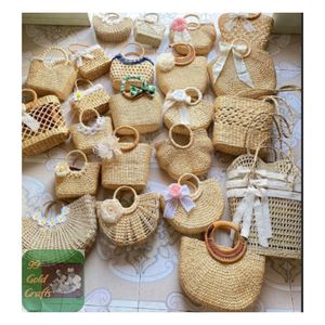 Bolso Tote de Jacinto de Agua Natural para Mujer, Bolso de Paja Hecho a Mano, Diseño Ecológico y Duradero, Perfecto para Viajes, Picnic y Vacaciones - Product Image 6