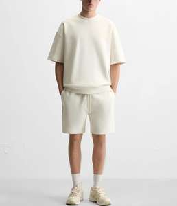 Ensemble de t-shirts pour hommes, couleur unie basique, jersey 240 grammes, col rond, manches courtes, style décontracté pour toutes les saisons, coupe ample - Product Image 5