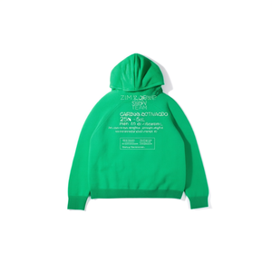 Sudadera con Capucha Deportiva de Invierno con Cierre, Diseño Personalizado del Equipo Zim Snow, Patrón de Letras Tejidas, Tallas XXS-6XL, 250 Gramos, Servicio OEM Disponible - Product Image 3