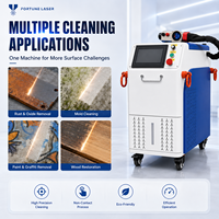Machine de nettoyage laser à impulsions refroidie par air 200W 300W 500W pour l'élimination de la rouille, de la peinture, de l'oxyde et de l'huile, nettoyeur portatif