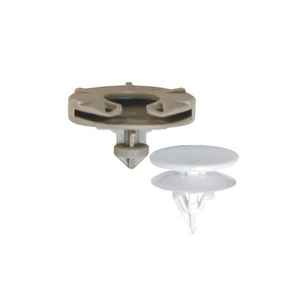 Retenedor de panel de puerta gris y blanco para compatible con Volkswagen Audi OEM 1H0868243B - Product Image 1