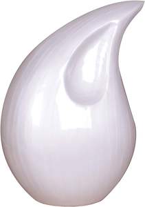 Urna de cremación de lágrima de plata pulida para cenizas estilo adulto americano aleación sólida Metal funerario decorativo urna de entierro para cenizas - Product Image 4