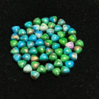 AAA + haute qualité taille personnalisée billion forme naturel paon cuivre Kingman Turquoise Cabochon vert bijoux en pierres précieuses en vrac