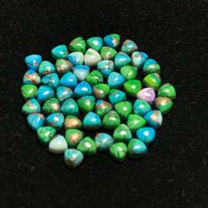 AAA + พลอยอัญมณีสีเขียวขุ่นทองแดงคิงแมนรูปร่างเหมือนนกยูงตามสั่งขนาดพิเศษ - Product Image 2