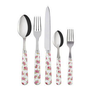 Vente directe d'usine résistante de style vintage couverts forgés à la main ensemble de vaisselle de finition argentée couverts pour usage quotidien à la maison - Product Image 6