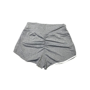 Short de jogging en coton pour femmes poche latérale en éponge française confortable ajusté cordon de serrage taille respirant lavé pour la salle de sport - Product Image 2