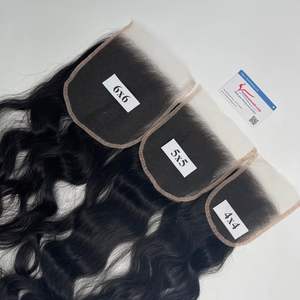 Extensiones de cabello humano natural sin procesar de encaje transparente 5x5 6x6 HD recto natural con cierre frontal de Vietnam - Product Image 6