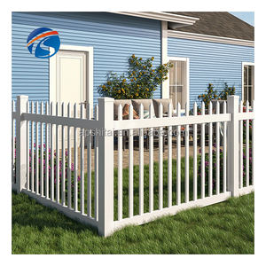 Haute qualité extérieur décoratif intimité blanc pvc matériel herbe clôture belle vue jardin clôture arrière-cour parterre de fleurs clôture - Product Image 1