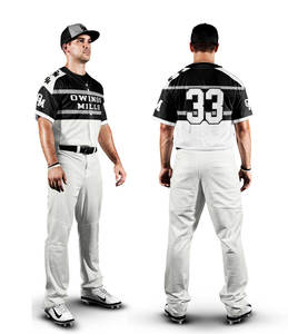 Ensemble d'uniformes de baseball personnalisés en usine avec maillot et pantalon évacuant l'humidité conçus pour la pratique et le jeu compétitif - Product Image 4