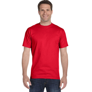 T-shirt col rond en coton Supima pour homme, t-shirt uni, t-shirt basique, t-shirt adulte unisexe, 5,5 oz, 50/50 - Product Image 2