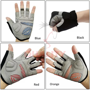 Les gants de cyclisme professionnels avec fermeture réglable et poignée rembourrée assurent une protection confortable et une durabilité pour tous les coureurs - Product Image 1