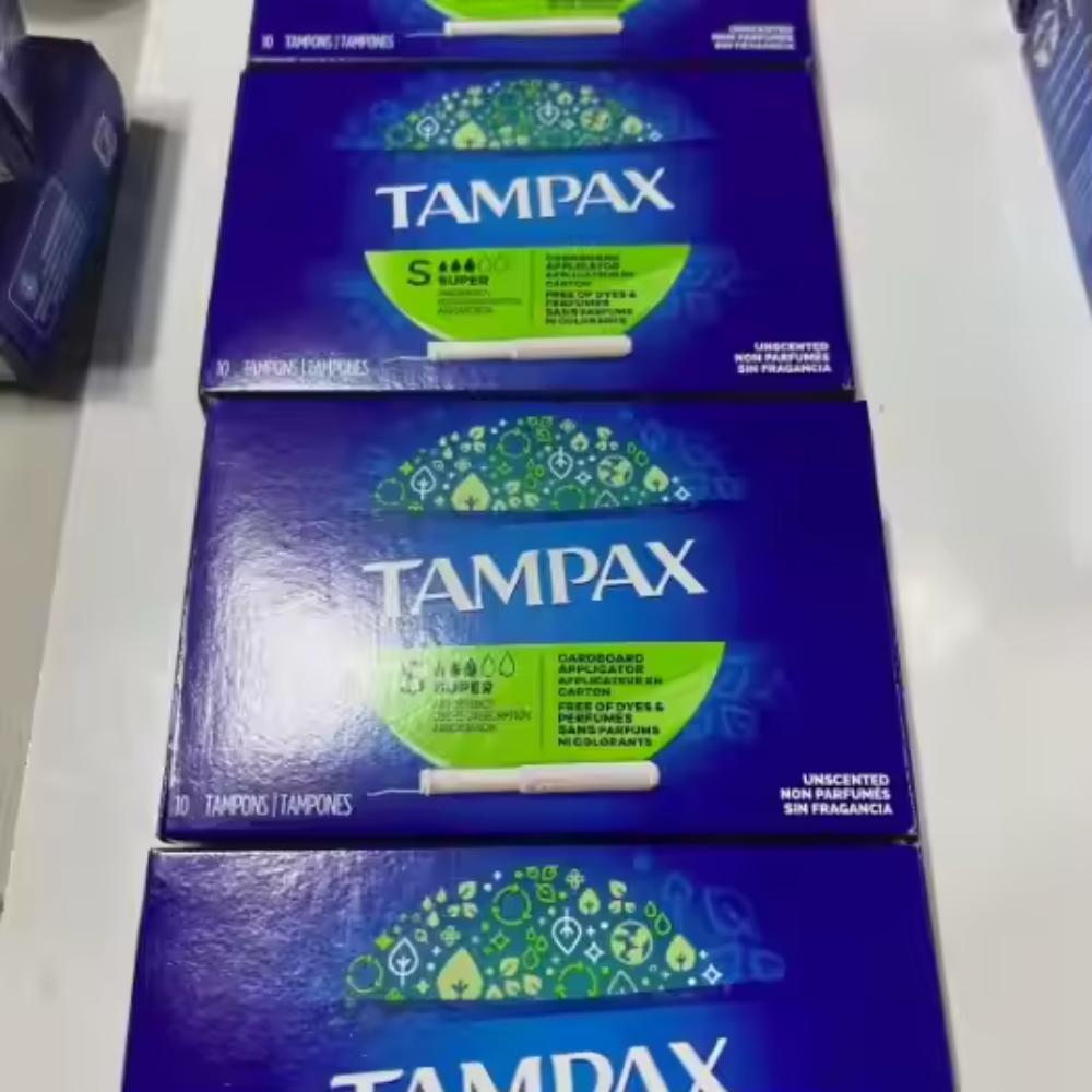 Тампоны-аппликаторы из картона Tampax, супервпитывающие, без запаха 4/pks