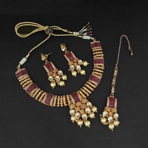Ensemble de collier en cuivre de création réelle-tour de cou en pierre AD bijoux fins FBB0201 - Product Image 1