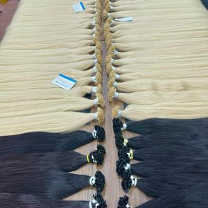 Usine en gros 100% Extensions de cheveux humains pointe plate kératine Extension de cheveux plat kératine cheveux prêts à expédier - Product Image 3