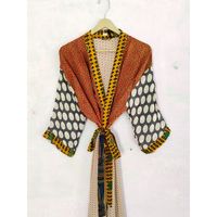 Robe longue kimono vintage en soie à motifs floraux, sexy, style sari indien, cache-maillot de bain, vêtement de plage, peignoir, vêtement de nuit thermique d'été, pour la maison