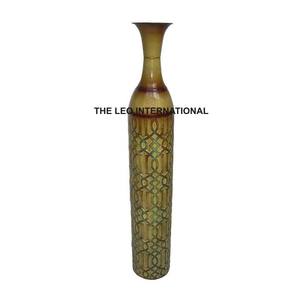 Jarrón Alto para Flores, Metálico, Pulido y Brillante, Estilo Nórdico, Decoración Moderna para el Hogar, Hecho a Mano, Simple y Clásico - Product Image 5