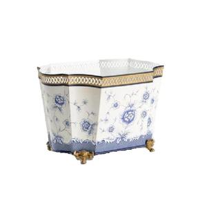 Luxury Style Best Selling Metal Waste <b>Bin</b> Office Trash Basket Durable Iron Design Wholesale Factory Customized Size & Shapes - Product Image 4